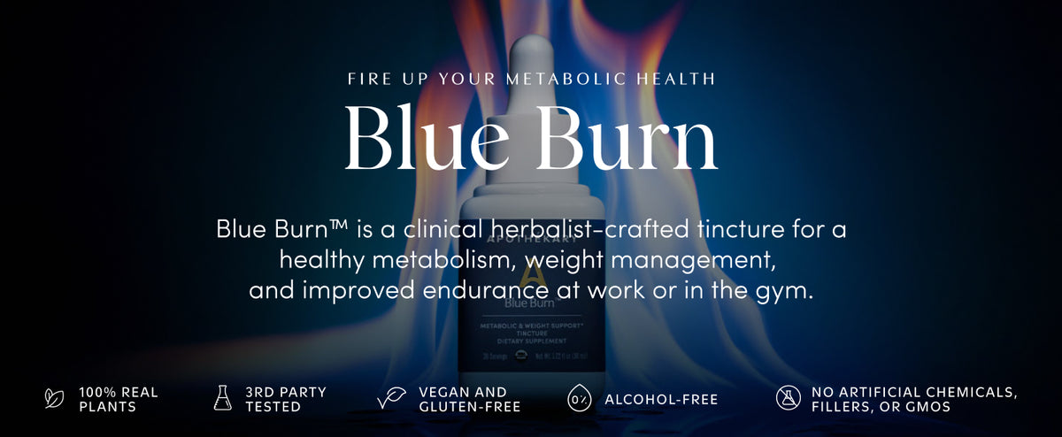 Blue Burn Herbal Supplement Liquid Drops Duo